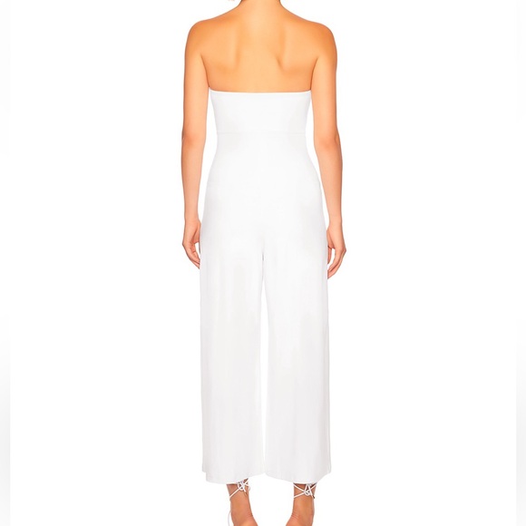 NWOT Susana Monaco Aimee Strapless White Jumpsuit - Picture 2 of 9